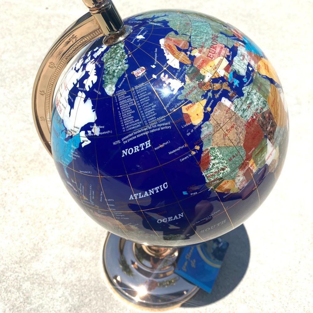 Gemstone World Globe